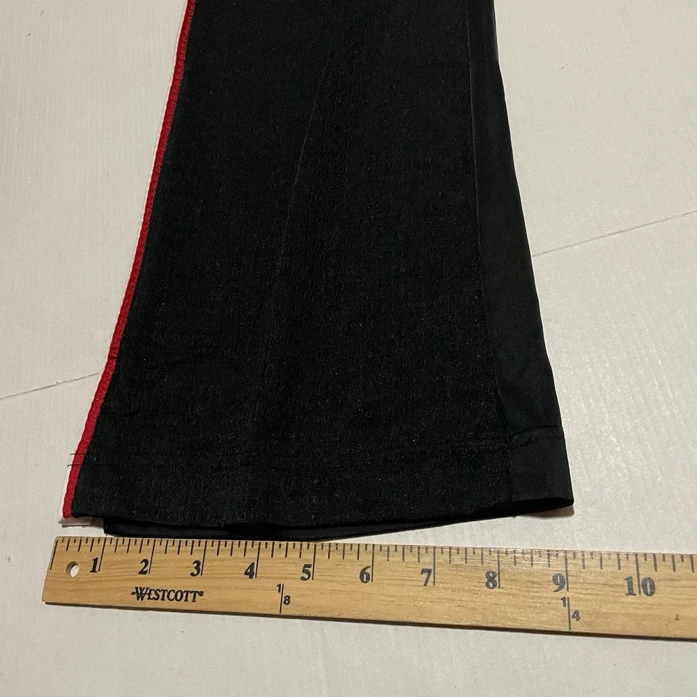 Nike Women's Black Track Pants Side Stripe Bootcut Athletic Size Medium Y2K
